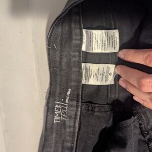 Time and Tru Men's Dark Gray Slim Jeans